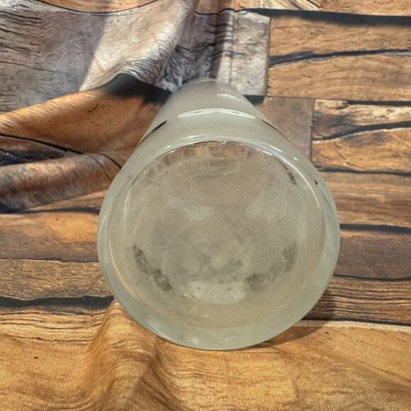 Vtg Libbey MCM Frosted Carousel Circus Blue Tiger Highball Glass 1950s Drinkware - Picture 6 of 8